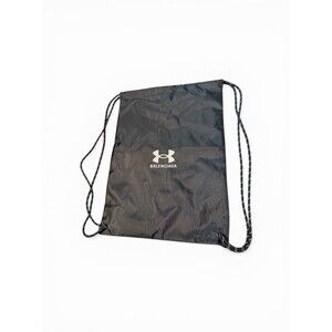 Balenciaga x Under Armour Black Drawstring Sackpack Gym Bag